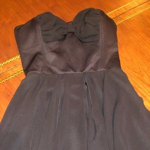 Black Strapless Dress